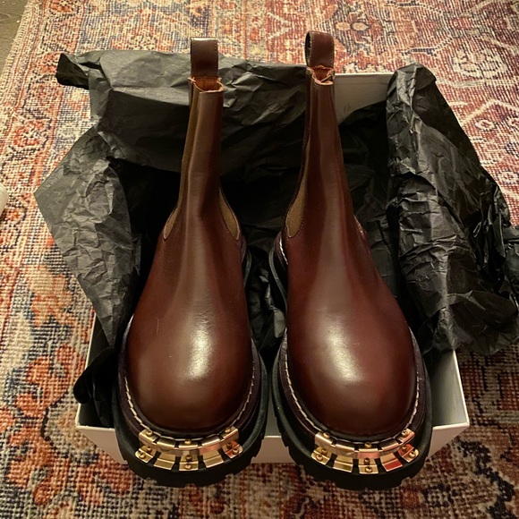 Sandro Noha Leather Ankle Boots - Picture 10 of 12